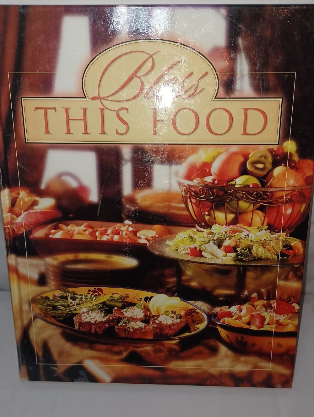 Bliss This Food Cookbook - Decorative Kitchen Book in Warm Brown Tones
